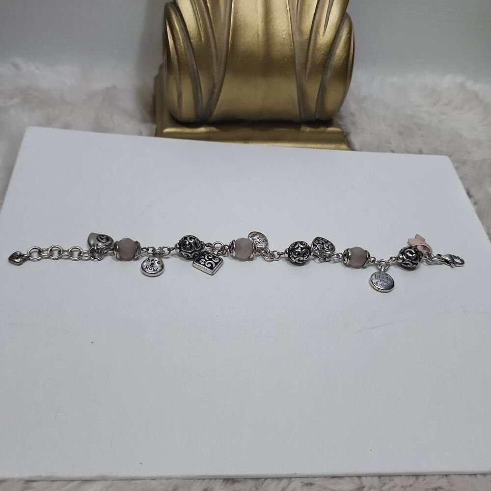 Brighton Bracelet Breast Cancer Ribbon 8in